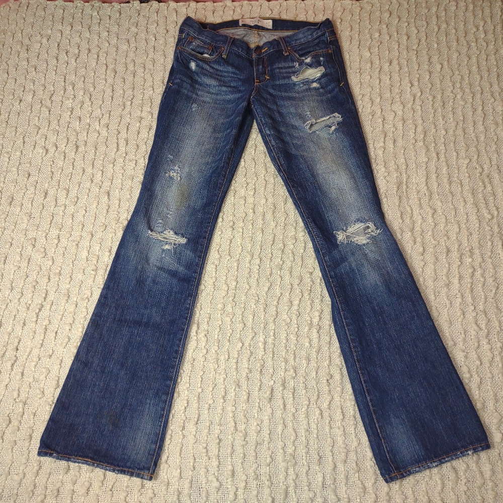 Abercrombie and Fitch low-rise distressed jean
